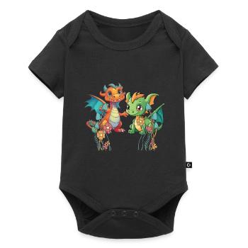 Dragon Dragon Kids Child Mythical Creature - Baby Premium short-sleeve bodysuit - black - Front