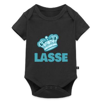 Lasse - Baby Premium Kurzarmbody - Schwarz - Vorne