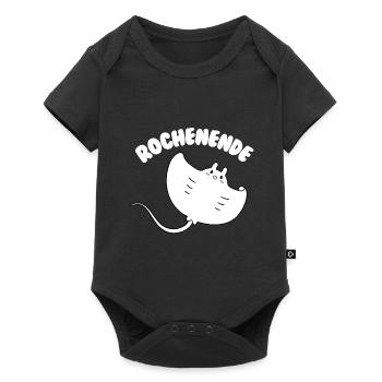 Cadeau drôle de fin de raie pour les fans de raies manta - Body à manches courtes Premium Bébé - noir - Devant