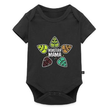 Monstera Mama - Baby Premium short-sleeve bodysuit - black - Front