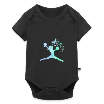 pom-pom girl - Body à manches courtes Premium Bébé - noir - Devant