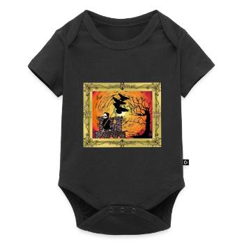 Horror Middle Ages Castle Fortress Grim Reaper Death - Baby Premium short-sleeve bodysuit - black - Front