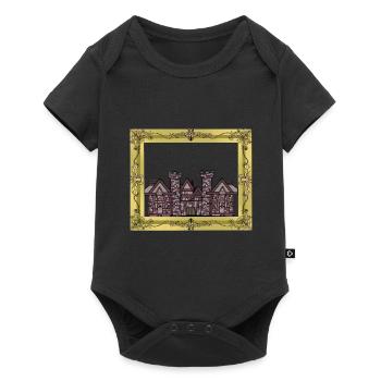 Bauherr Immobilie Marktler Bauen Renovieren Haus - Baby Premium Kurzarmbody - Schwarz - Vorne
