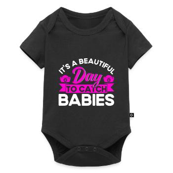 Obstétricien Doula Cadeau de sage-femme - Body à manches courtes Premium Bébé - noir - Devant