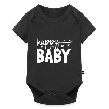 Bébé heureux - Body à manches courtes Premium Bébé - noir - Devant