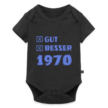 Besser 1970 - Baby Premium Kurzarmbody - Schwarz - Vorne