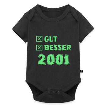 Besser 2001 - Baby Premium Kurzarmbody - Schwarz - Vorne