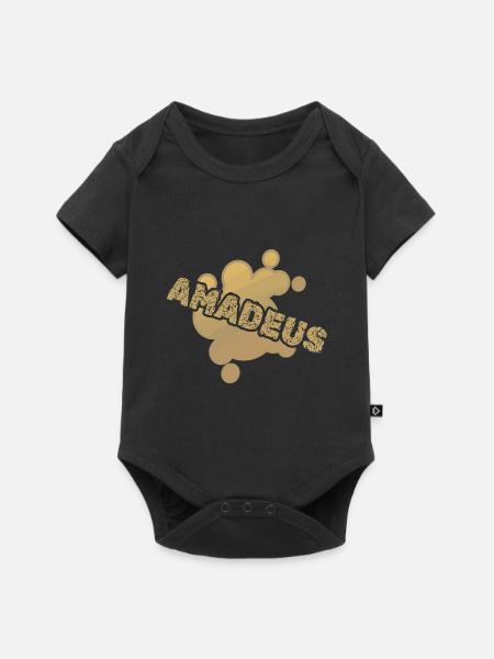Geschenk für Amadeus - Baby Premium Kurzarmbody - Schwarz