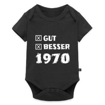 Besser 1970 - Baby Premium Kurzarmbody - Schwarz - Vorne
