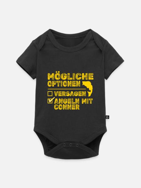 Fisch Conner - Baby Premium Kurzarmbody - Schwarz