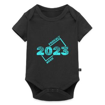 Born 2023 - Baby Premium short-sleeve bodysuit - black - Front
