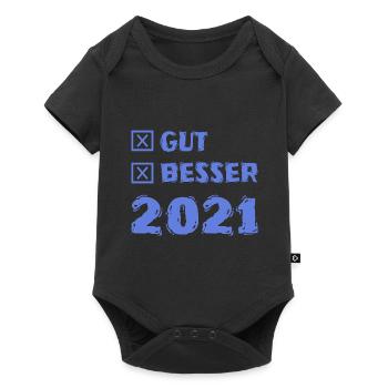 Besser 2021 - Baby Premium Kurzarmbody - Schwarz - Vorne