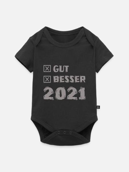 2021 - Baby Premium Kurzarmbody - Schwarz