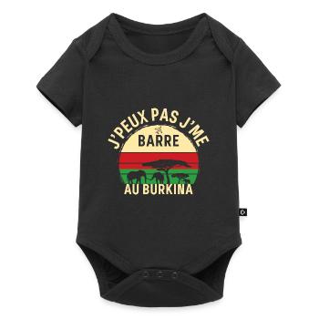 J peux pas j me barre Au Burkina - Body à manches courtes Premium Bébé - noir - Devant