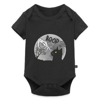 Boop Skeleton Cat Halloween - Baby Premium short-sleeve bodysuit - black - Front