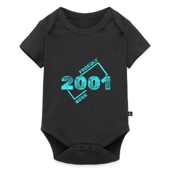 Geschenkidee 2001 - Baby Premium Kurzarmbody - Schwarz - Vorne