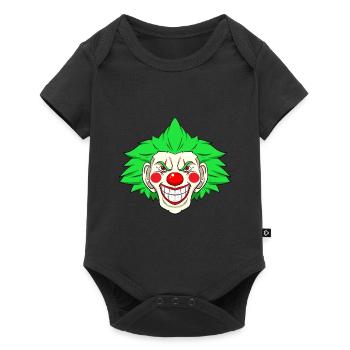 Gruseliger Clown Entertainer - Baby Premium Kurzarmbody - Schwarz - Vorne