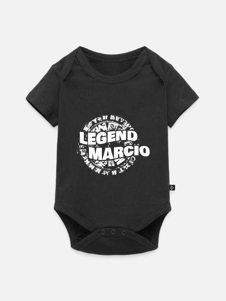 Marcio - Baby Premium Kurzarmbody - Schwarz