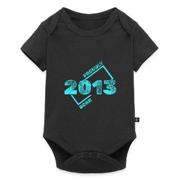 Geboren 2013 - Baby Premium Kurzarmbody - Schwarz - Vorne