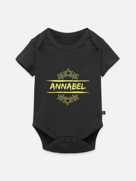 Annabel Annabel - Baby Premium Kurzarmbody - Schwarz