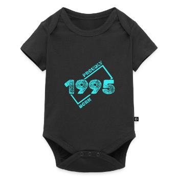 Born in 1995 - Baby Premium short-sleeve bodysuit - black - Front