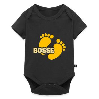 Patrons de naissance - Body à manches courtes Premium Bébé - noir - Devant
