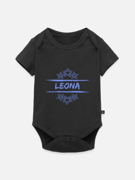 Leona - Baby Premium Kurzarmbody - Schwarz