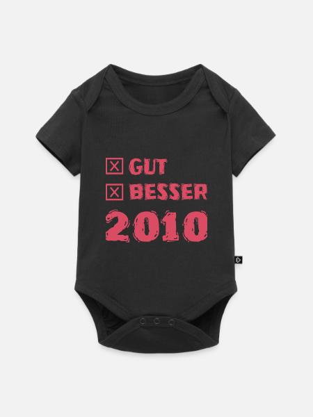 2010 - Baby Premium Kurzarmbody - Schwarz