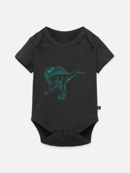 Spinosaurus - Baby Premium Kurzarmbody - Schwarz