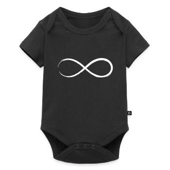 Symbole de signe infini infini - Body à manches courtes Premium Bébé - noir - Devant