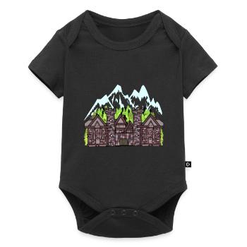 Austria Medieval Castle Fortress Fantasy Knights - Baby Premium short-sleeve bodysuit - black - Front