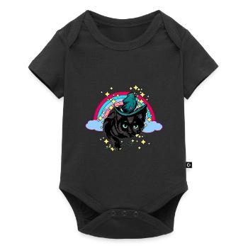 Magic Rainbow Spell Cat Magic - Baby Premium short-sleeve bodysuit - black - Front
