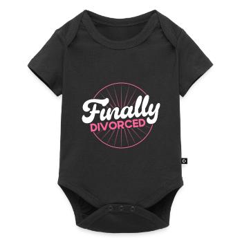 Geschieden Ex Partner Auflösung der Ehe Geschenk - Baby Premium Kurzarmbody - Schwarz - Vorne
