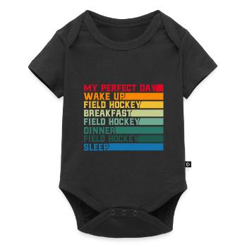 Field Hockey Players Team Sports Halls Feldhoc - Baby Premium short-sleeve bodysuit - black - Front