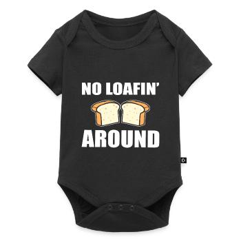 No Loafin' Around Konditor - Baby Premium Kurzarmbody - Schwarz - Vorne