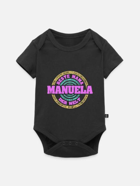 Mutter Manuela - Baby Premium Kurzarmbody - Schwarz