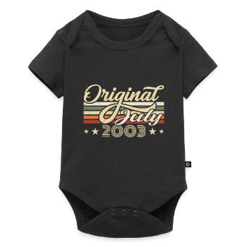Gift 2003 July Birthday Born in July 2003 - Baby Premium short-sleeve bodysuit - black - Front