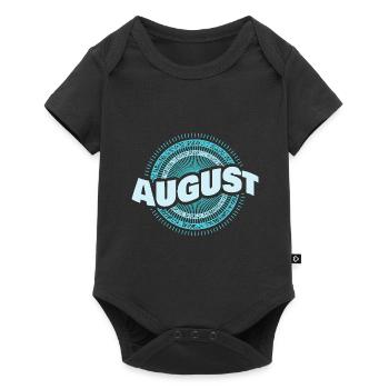 August - Baby Premium short-sleeve bodysuit - black - Front