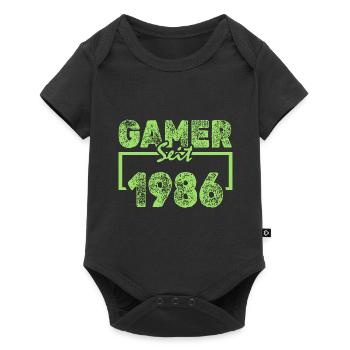 1986 - Baby Premium short-sleeve bodysuit - black - Front