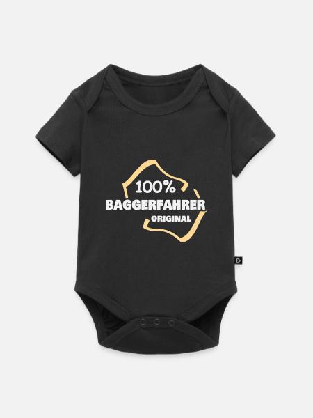 Baggerfahrer - Baby Premium Kurzarmbody - Schwarz