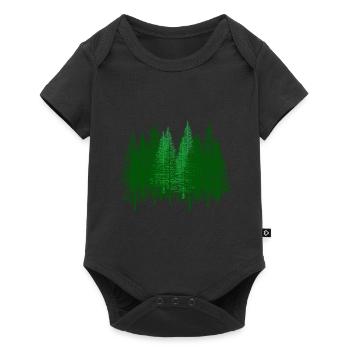 Green, Forest, Forests, Forester, Hunter, Fir, Fir, Forests - Baby Premium short-sleeve bodysuit - black - Front