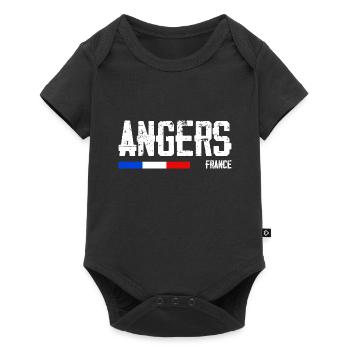 J'aime Angers Nom de Ville en France - Body à manches courtes Premium Bébé - noir - Devant