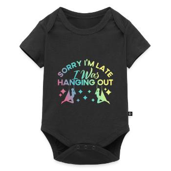 Aerial Silk Aerial Yoga Workout Aerial Acrobats Gesc - Baby Premium short-sleeve bodysuit - black - Front