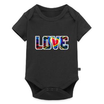 Love Saint-Valentin - Body à manches courtes Premium Bébé - noir - Devant