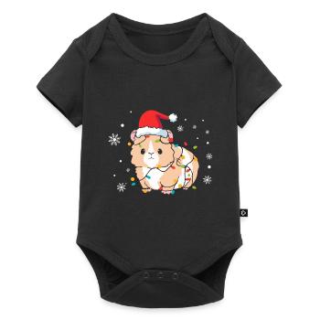 Hamster Christmas - Baby Premium short-sleeve bodysuit - black - Front