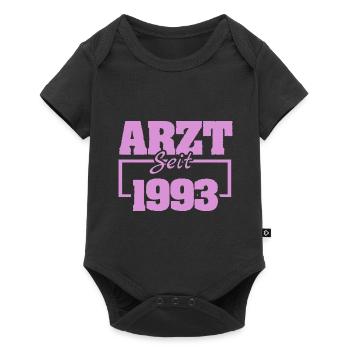 1993 - Baby Premium Kurzarmbody - Schwarz - Vorne