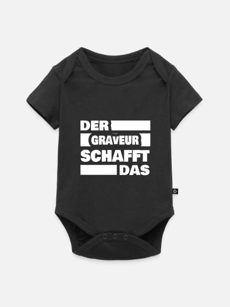 Geschenk für Graveur - Baby Premium Kurzarmbody - Schwarz
