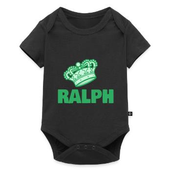 Prénom Ralph - Body à manches courtes Premium Bébé - noir - Devant
