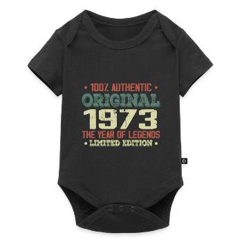 Légende Depuis 1973 Né en 1973 - 51e Anniversaire - Body à manches courtes Premium Bébé - noir - Devant