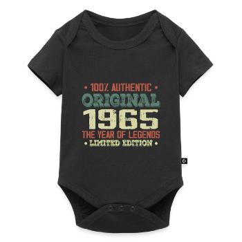 Légende Depuis 1965 Né en 1965 - 59e Anniversaire - Body à manches courtes Premium Bébé - noir - Devant